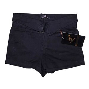 Almost Famous Black Foldover Shorts Size 9
